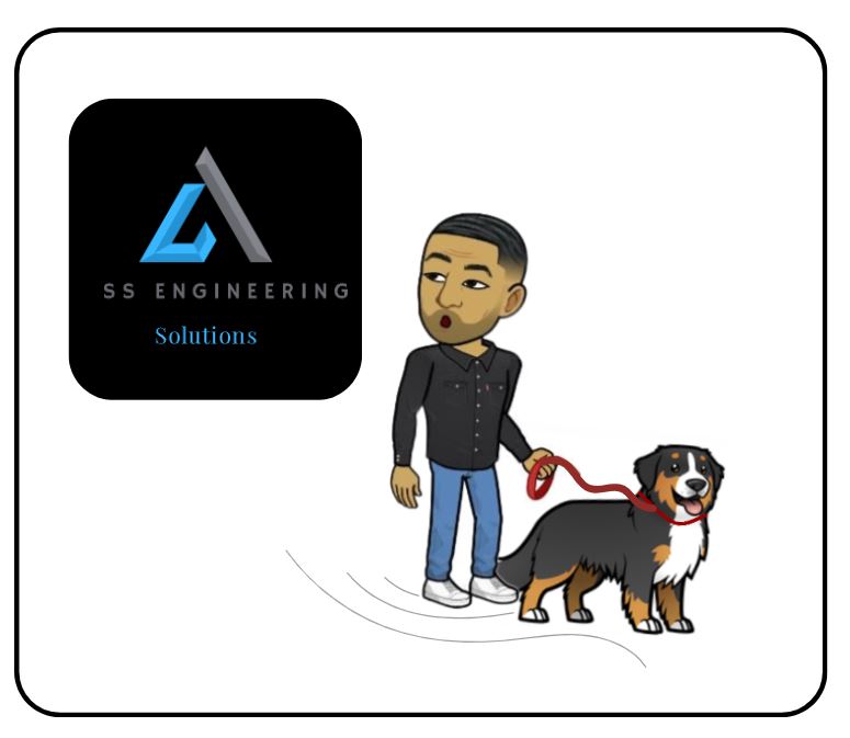 Steve Suazo and his dog Max cartoon